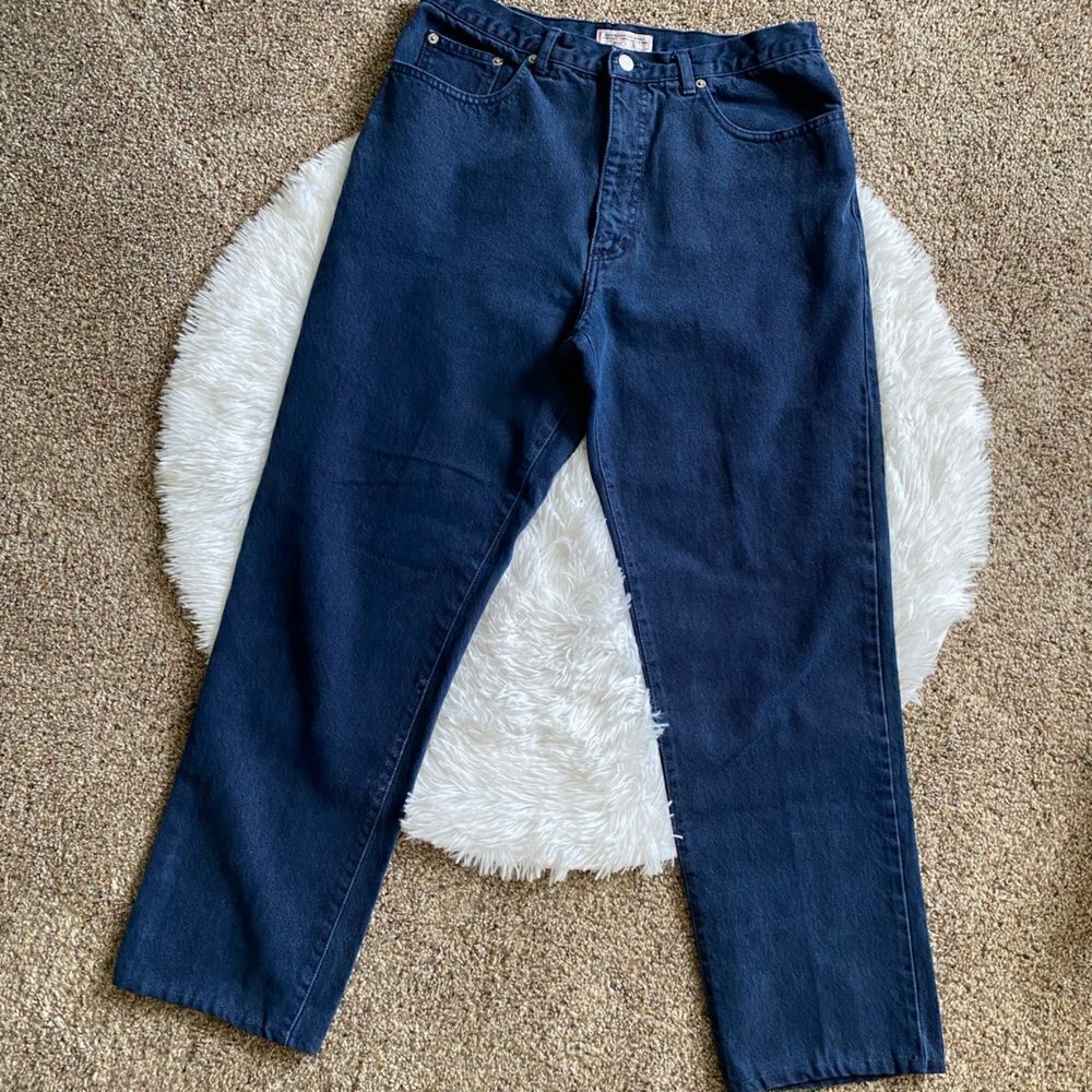 Vintage Guess Jeans Hemmed‎ Mens Size 34 Green Logo